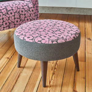 Roundwood Fabric Footstool